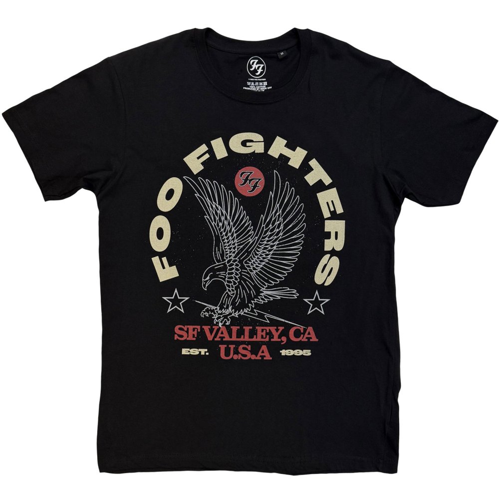 Foo Fighters - Eagle USA Heren Tshirt - Zwart